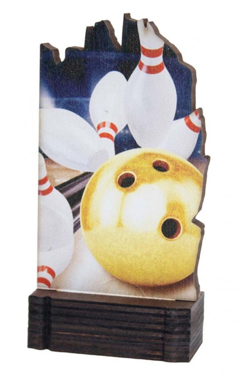 (247)  trofeo madera bolos