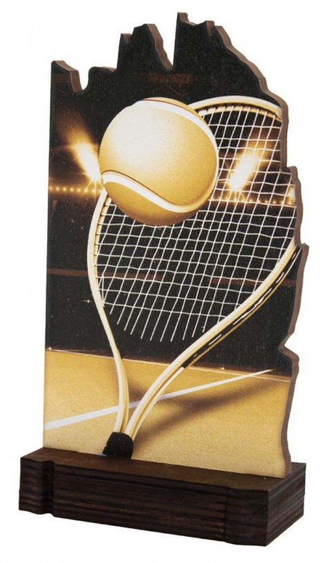 (248)  trofeo madera tenis
