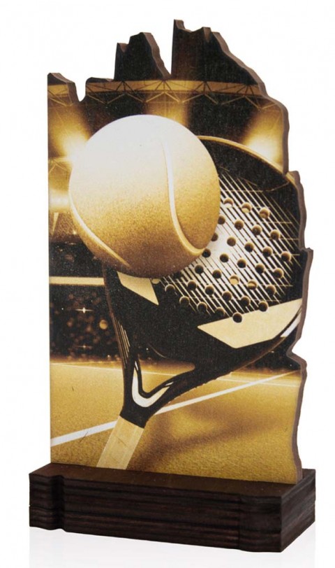 (248)  trofeo madera padel 