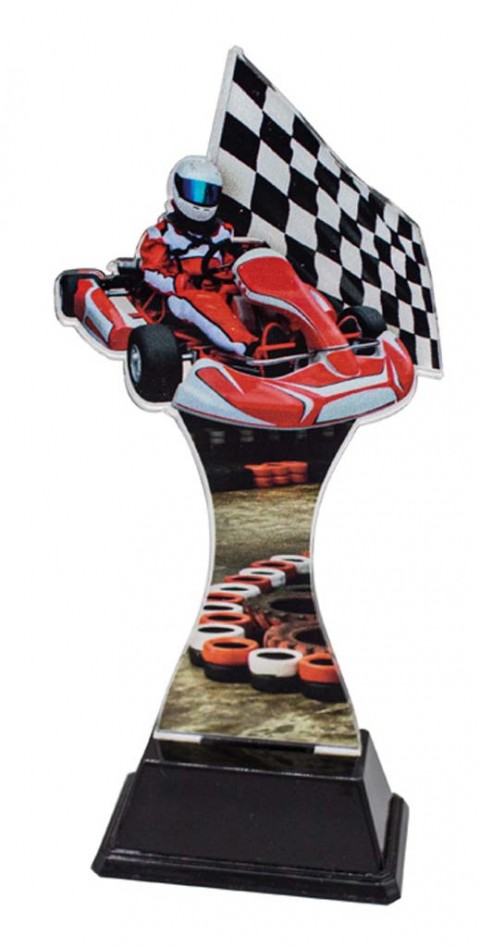(251)  trofeo metacrilato karts  