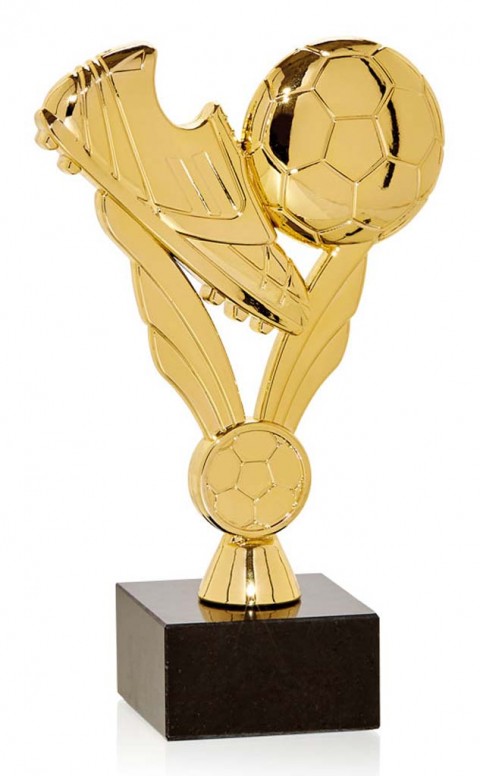 (179)  trofeo bota + baln ftbol  