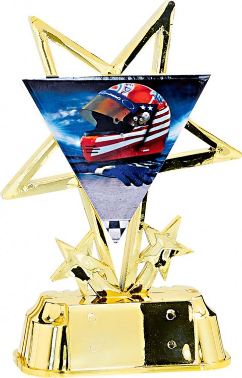 (213)  trofeo con aplique de ceramica  motor 