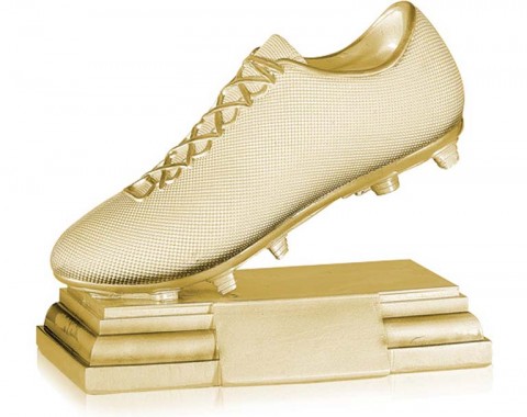 (186)  resina   bota futbol oro 
