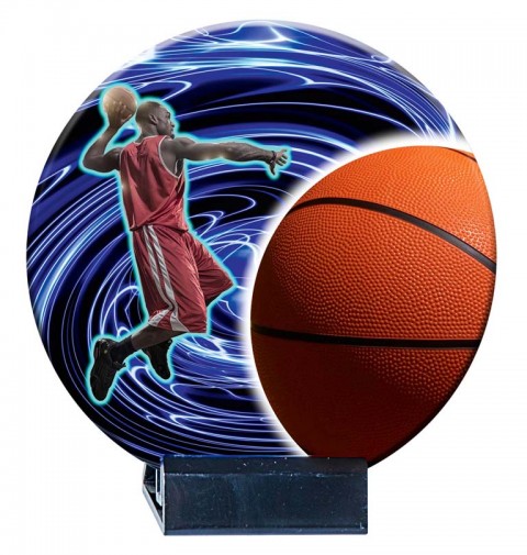 (218)  trofeo de ceramica baloncesto 