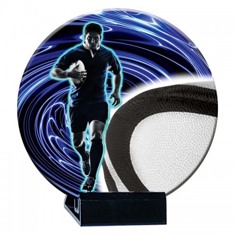 (218)  trofeo de ceramica  rugby 