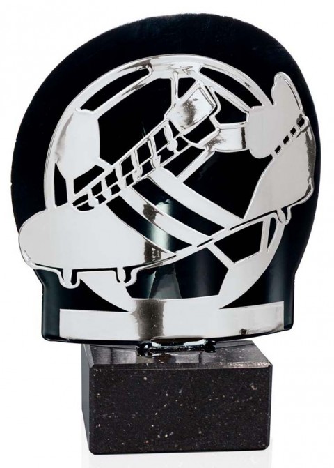 (240) 26/25 trofeo metal futbol plata 