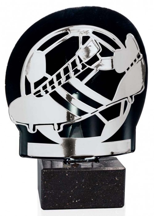 (240) 26/25 TROFEO METAL FUTBOL PLATA 
