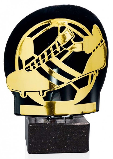 (240) 26/25 trofeo metal futbol oro 