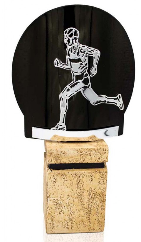 (238) 26/25 trofeo metal atletismo plata