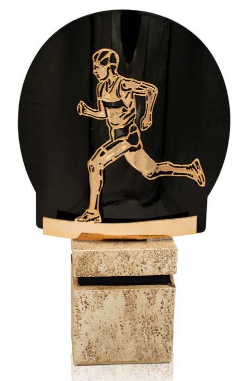 (238) 26/25 trofeo metal futbol bronce 