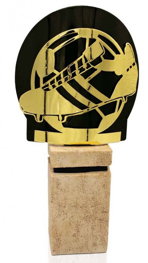 (238) 26/25 TROFEO METAL FUTBOL ORO 