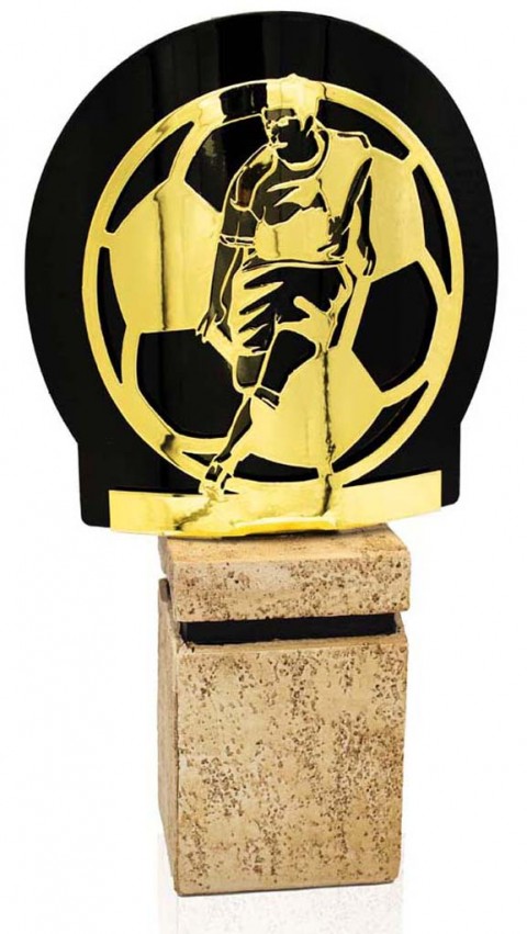 (238) 26/25 trofeo metal futbol oro