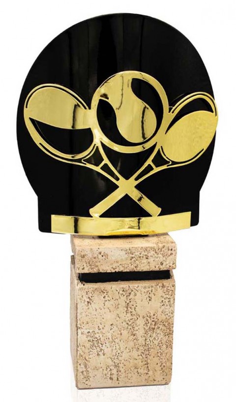 (239) 26/25 trofeo metal tenis oro