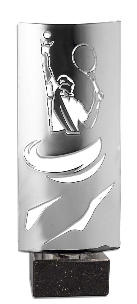 (237)  trofeo metal tenis  