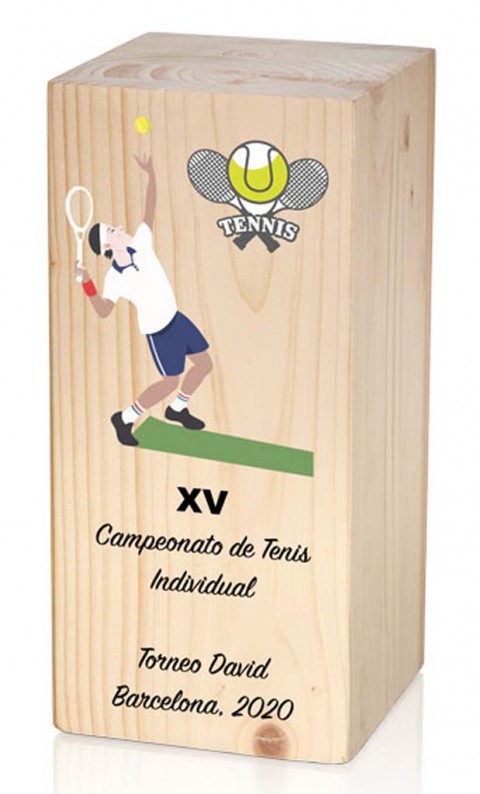 (15) trofeo madera especial grabacion 