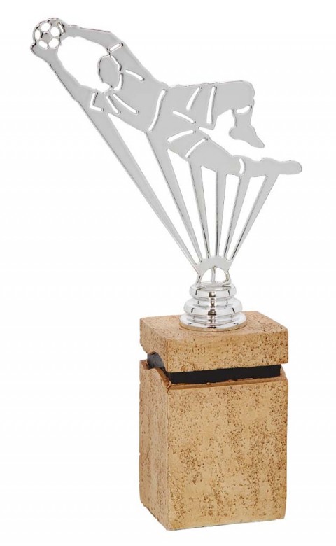(231)  trofeo metal portero