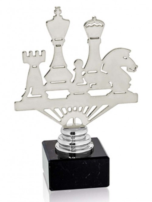 (229)  TROFEO METAL AJEDREZ  METAL  