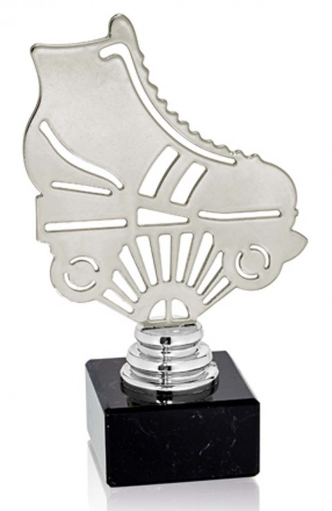 (230)  trofeo metal patines 4 ruedas 