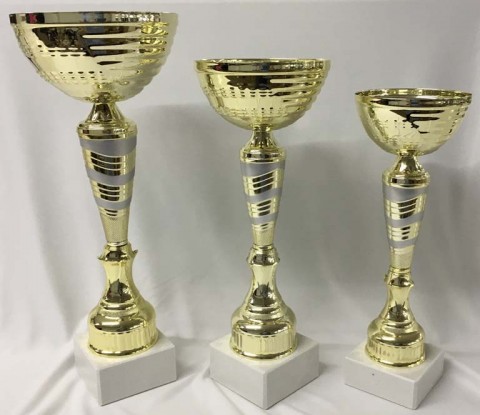 lote 3 copas de 35-32-29 cm 