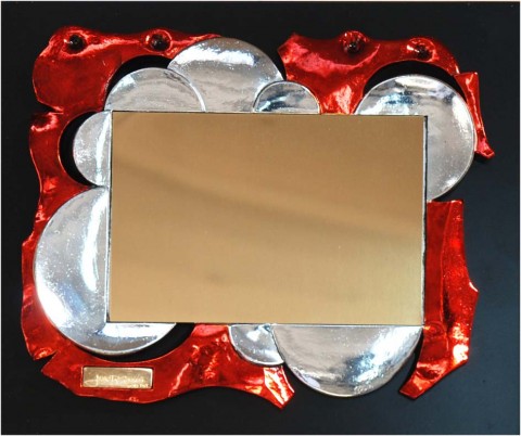 placa homenaje diseo 25 x 21 cm