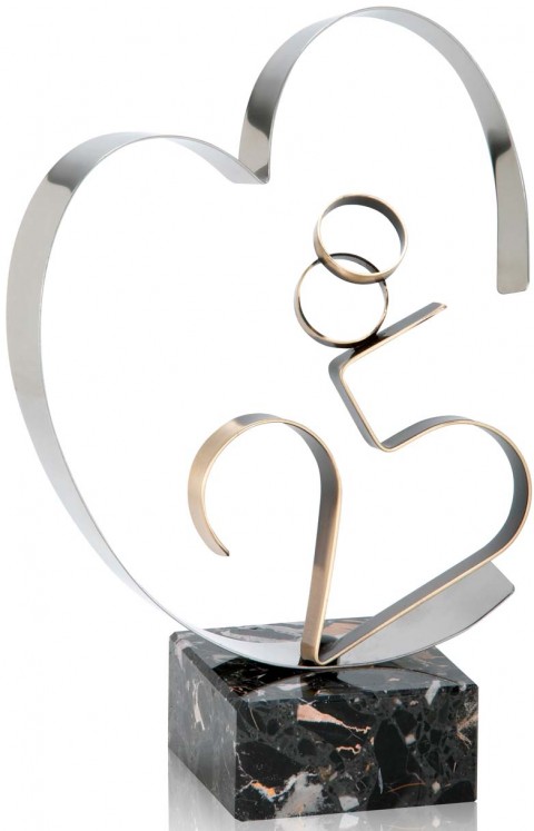 (288)trofeo soldart aniversario & boda 18 cm
