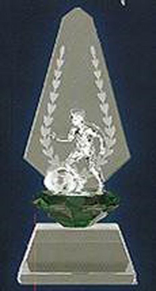 TROFEO CRISTAL FUTBOL CON ESTUCHE