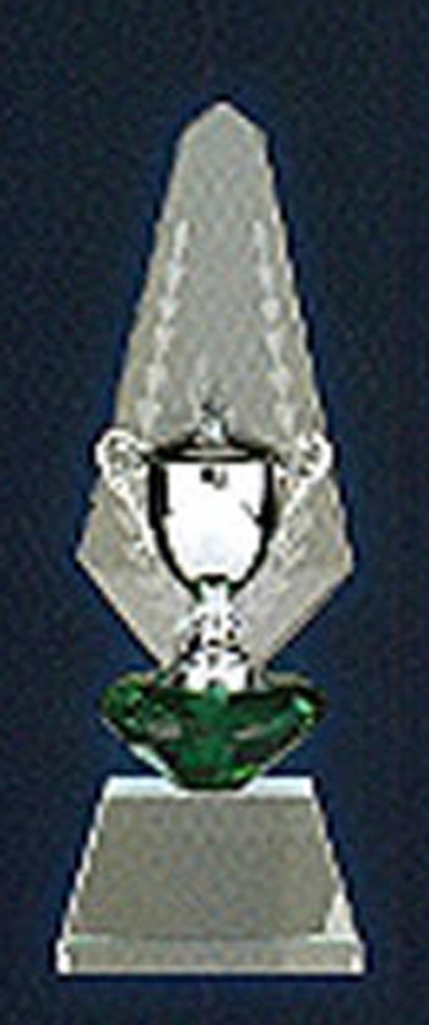 trofeo cristal optico 